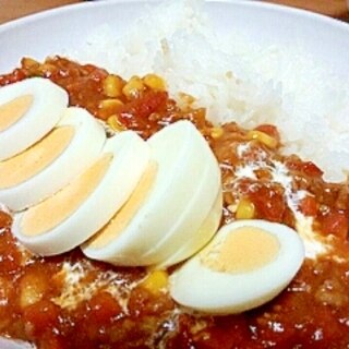 生のトマトで作る濃厚ドライカレー☆